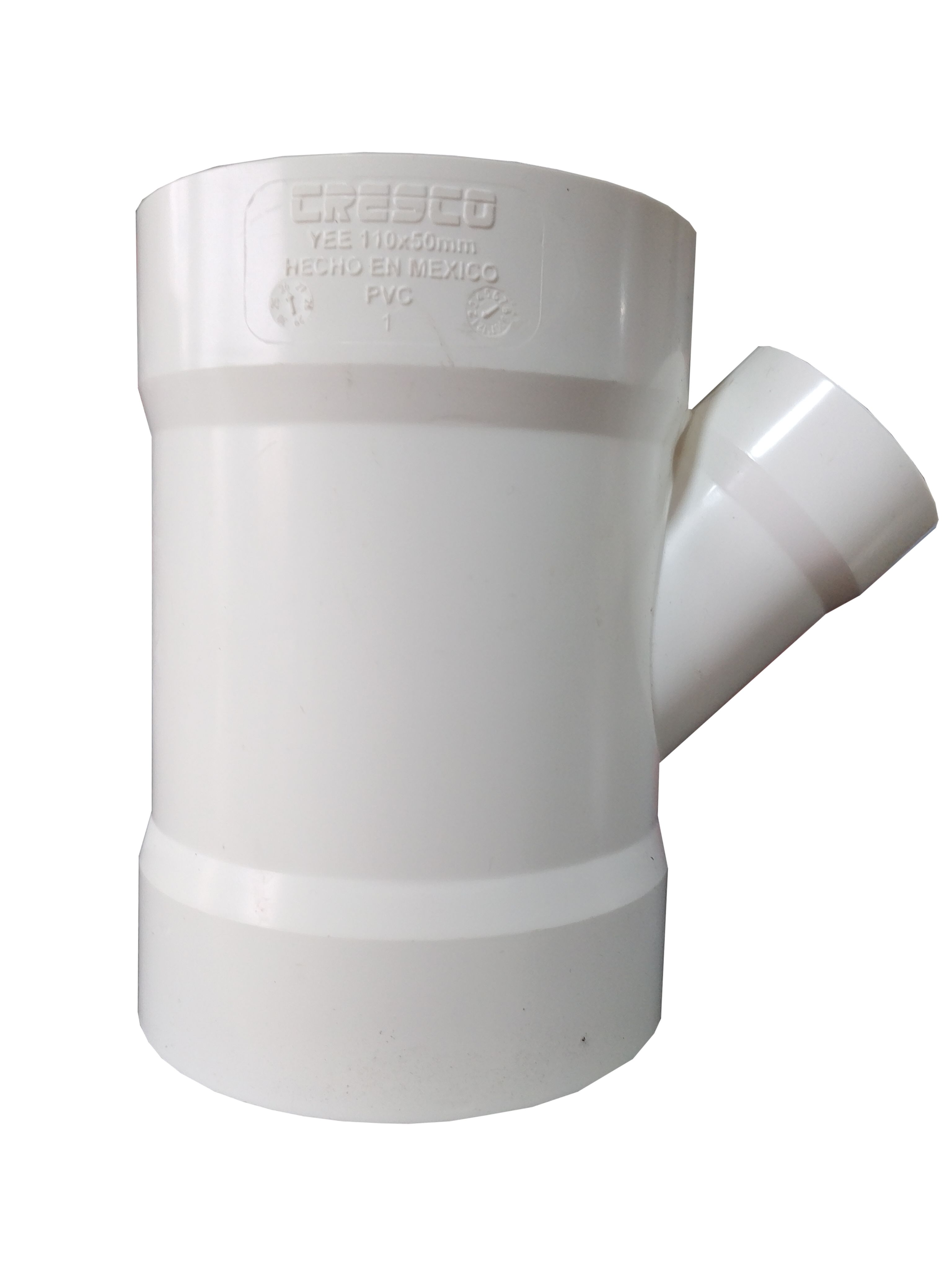 YEE REDUCIDA DE PVC SANITARIO DE 4" A 2" MARCA CRESCO